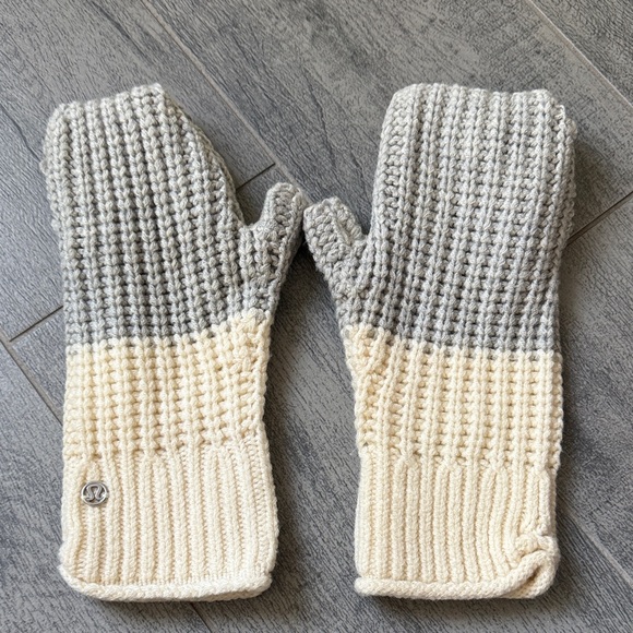 lululemon athletica Accessories - lululemon athletica Gray and Cream Mittens